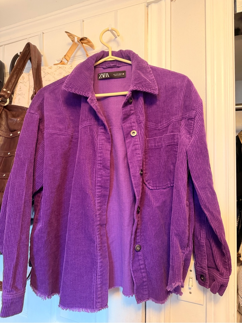 Zara Purple Corduroy Jacket - Women's